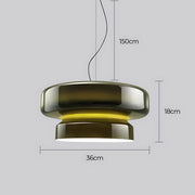 Lindenwood Span Glass Ribbed Pendant Light — gallery image 12