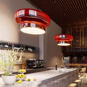 Lindenwood Span Glass Ribbed Pendant Light — gallery image 9