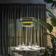 Lindenwood Span Glass Ribbed Pendant Light — gallery image 8