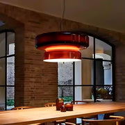 Lindenwood Span Glass Ribbed Pendant Light — gallery image 10