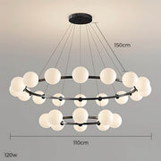 Thistle Span Glass Globe Chandelier — gallery image 14
