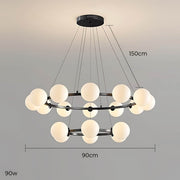 Thistle Span Glass Globe Chandelier — gallery image 17