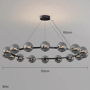 Thistle Span Glass Globe Chandelier — gallery image 18