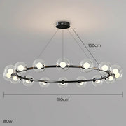 Thistle Span Glass Globe Chandelier — gallery image 19