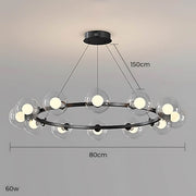 Thistle Span Glass Globe Chandelier — gallery image 22