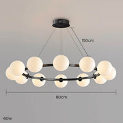 Thistle Span Glass Globe Chandelier — gallery image 23