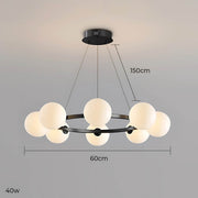 Thistle Span Glass Globe Chandelier — gallery image 25
