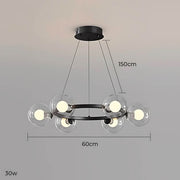 Thistle Span Glass Globe Chandelier — gallery image 27