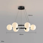 Thistle Span Glass Globe Chandelier — gallery image 28
