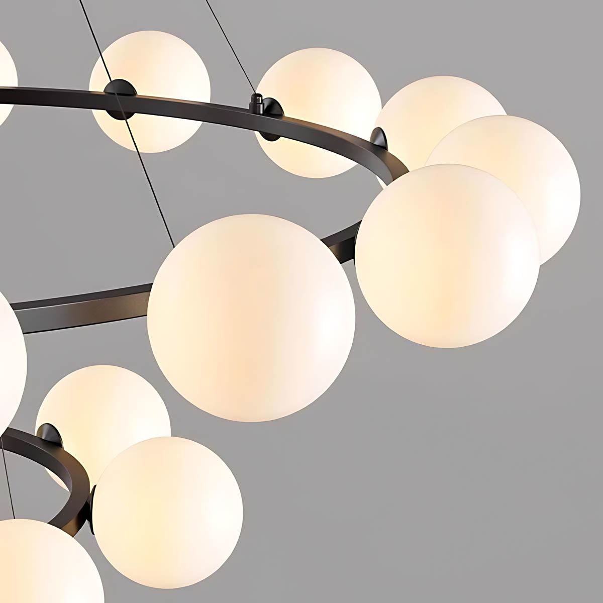 Thistle Span Glass Globe Chandelier — gallery image 10