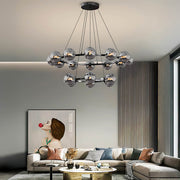 Thistle Span Glass Globe Chandelier — gallery image 8