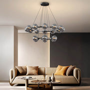 Thistle Span Glass Globe Chandelier — gallery image 3