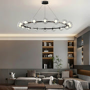 Thistle Span Glass Globe Chandelier — gallery image 4