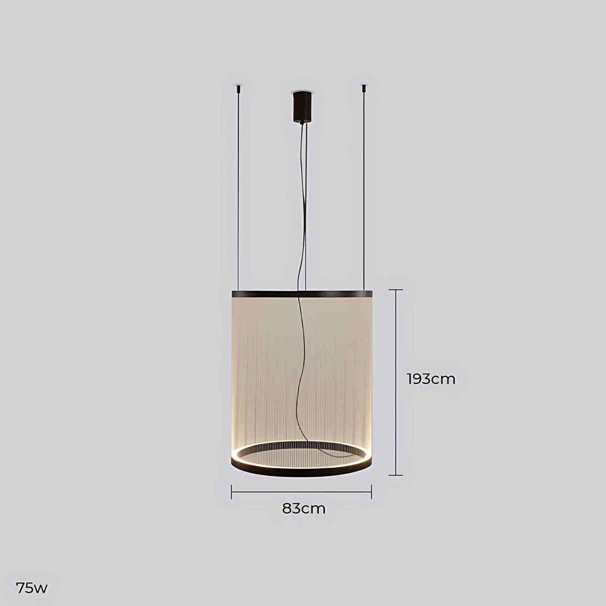 Fennel Span Rope Chandelier — gallery image 17