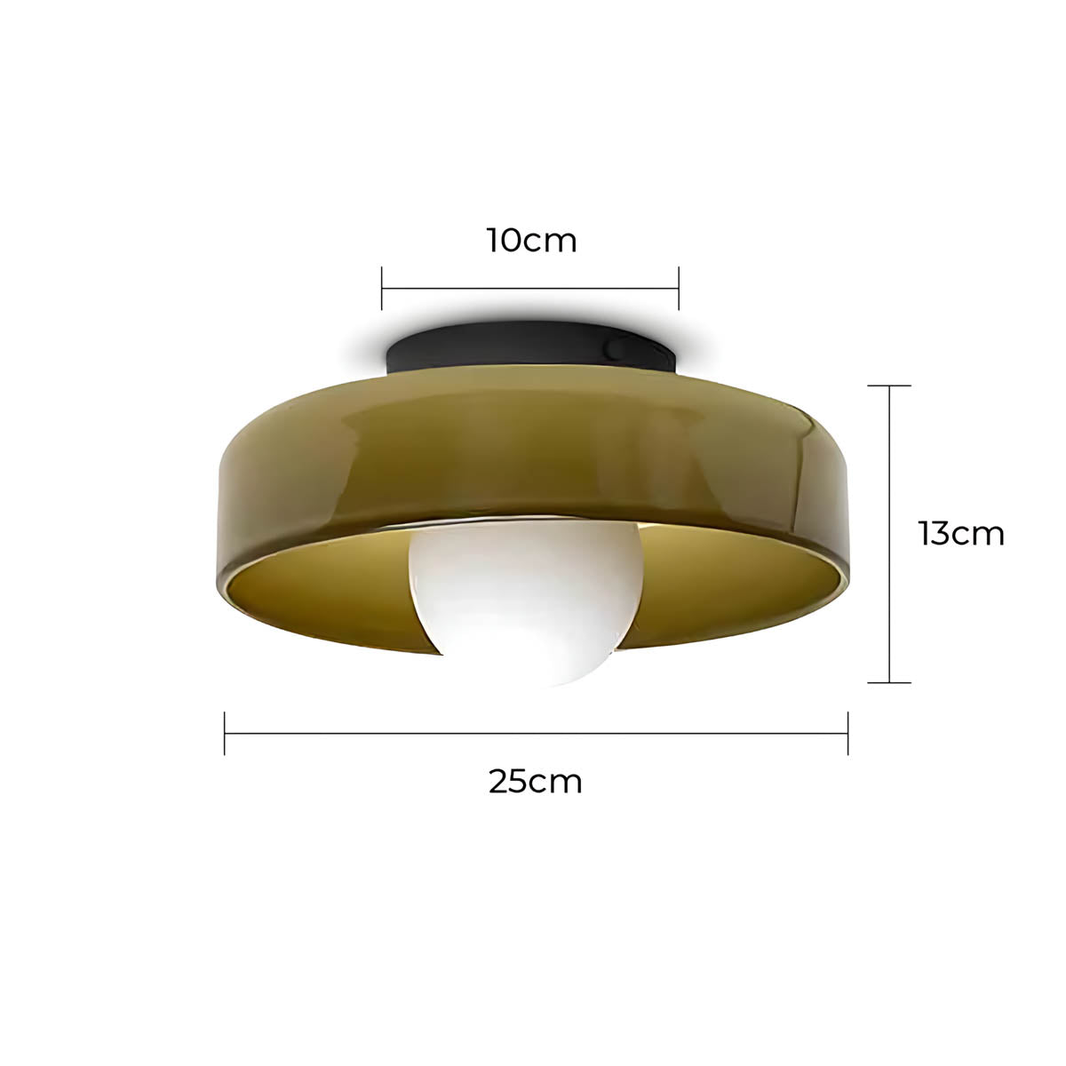 Briarwood Span Glass Ceiling Light — gallery image 14