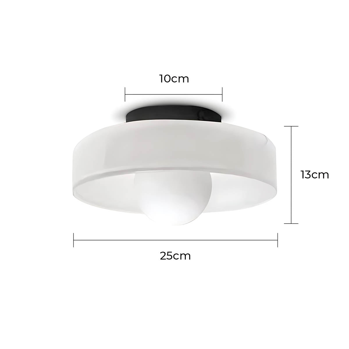 Briarwood Span Glass Ceiling Light — gallery image 17