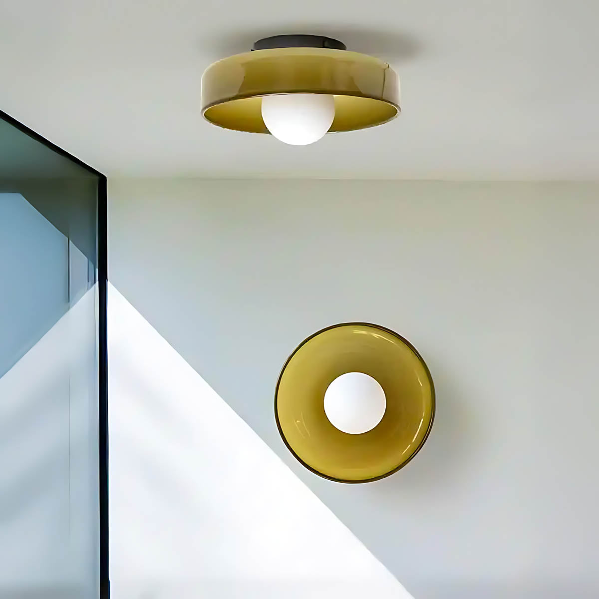 Briarwood Span Glass Ceiling Light — gallery image 2