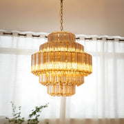 Chestnut Span Glass Linear Chandelier — gallery image 8