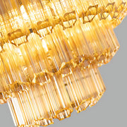 Chestnut Span Glass Linear Chandelier — gallery image 12