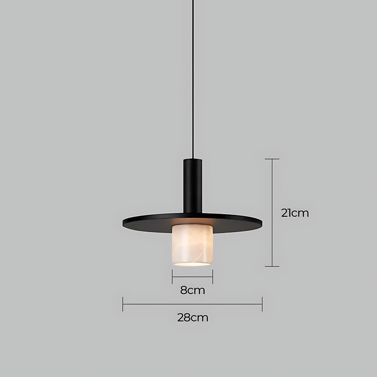 Hawick Span Marble Pendant Light — gallery image 16