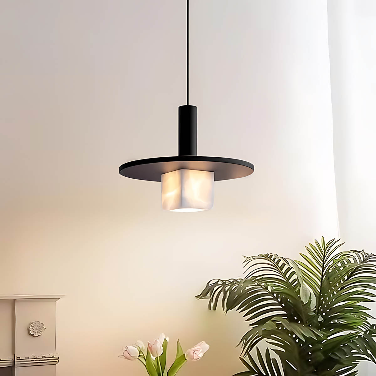 Hawick Span Marble Pendant Light — gallery image 6