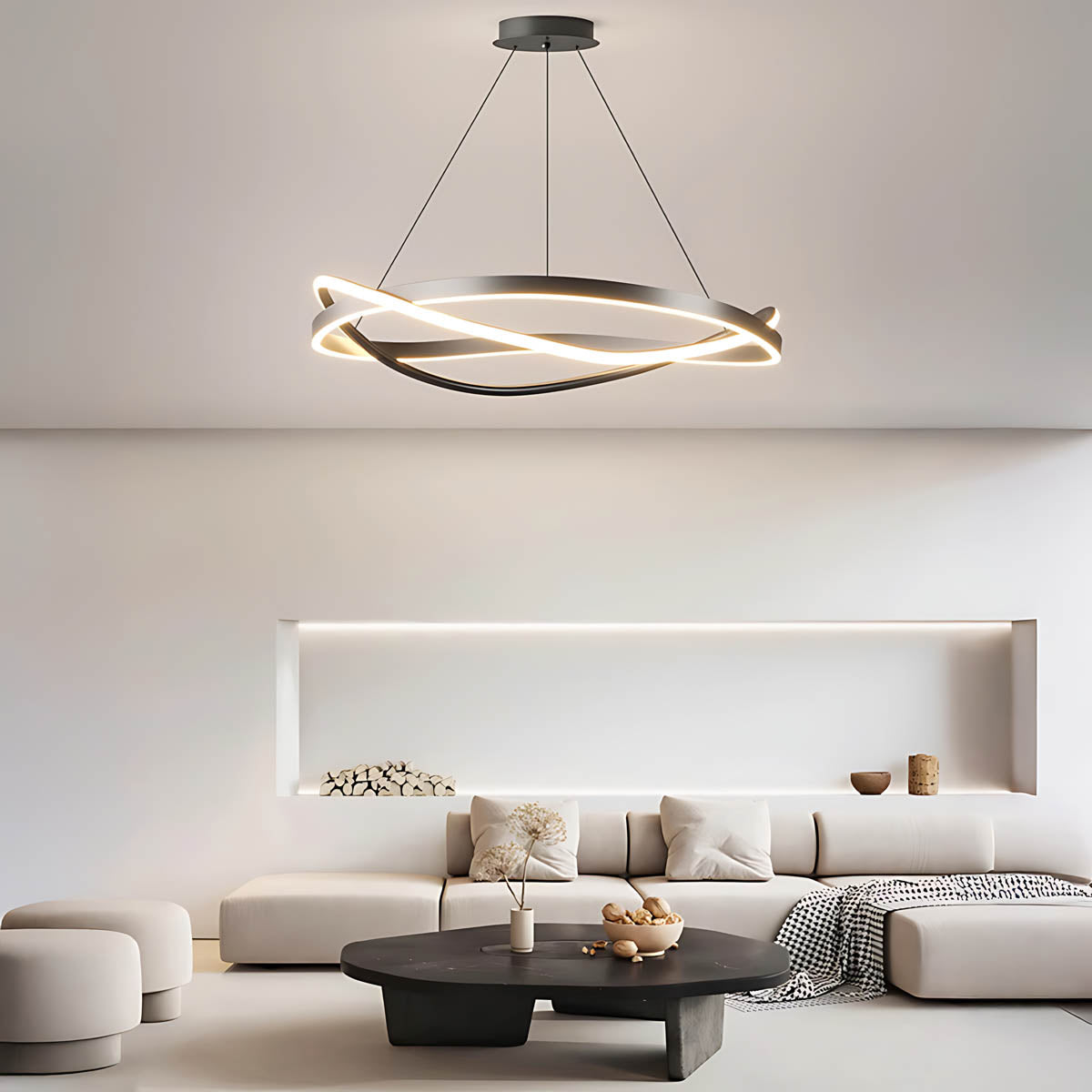Asterwood Span Aluminum Chandelier — gallery image 7
