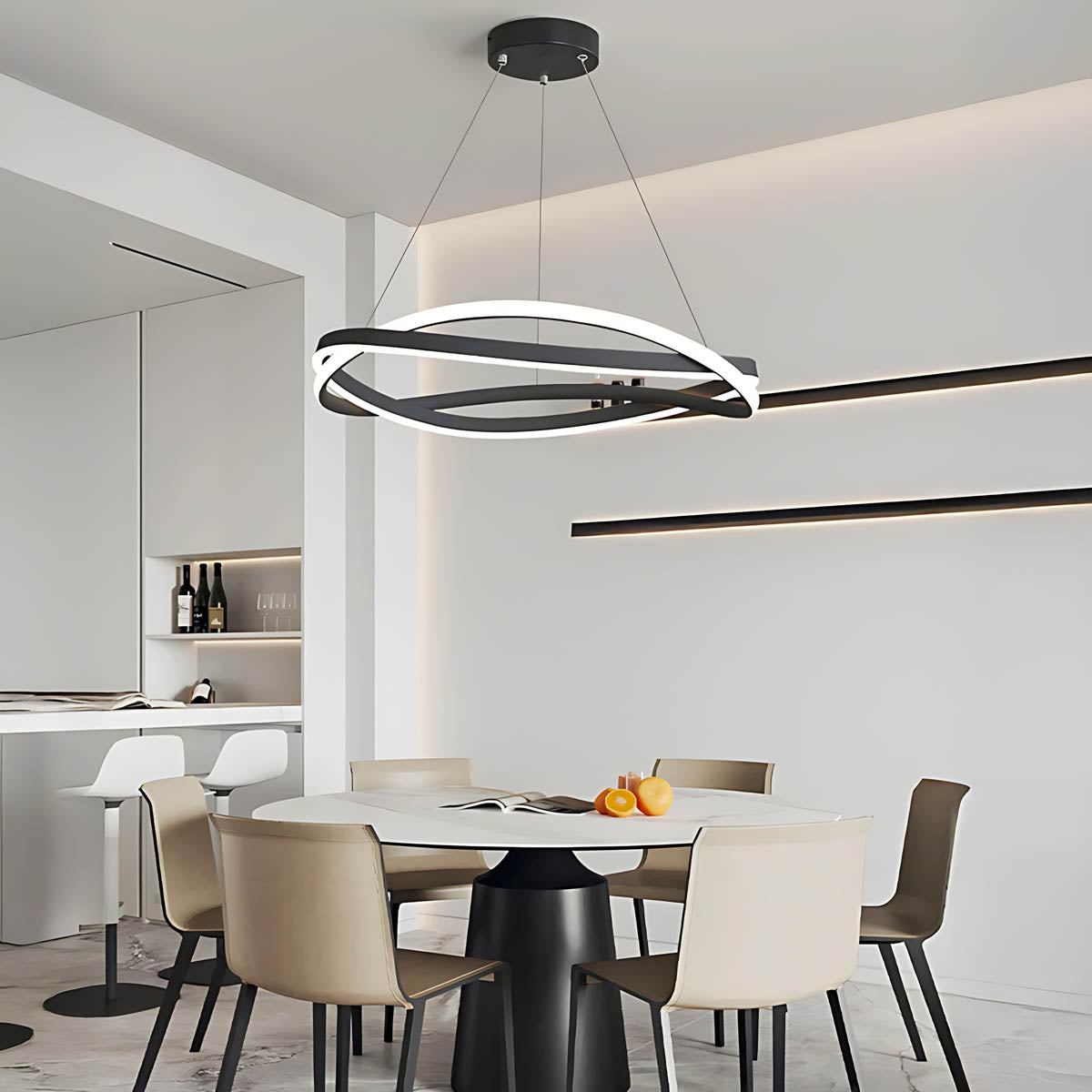 Asterwood Span Aluminum Chandelier — gallery image 2