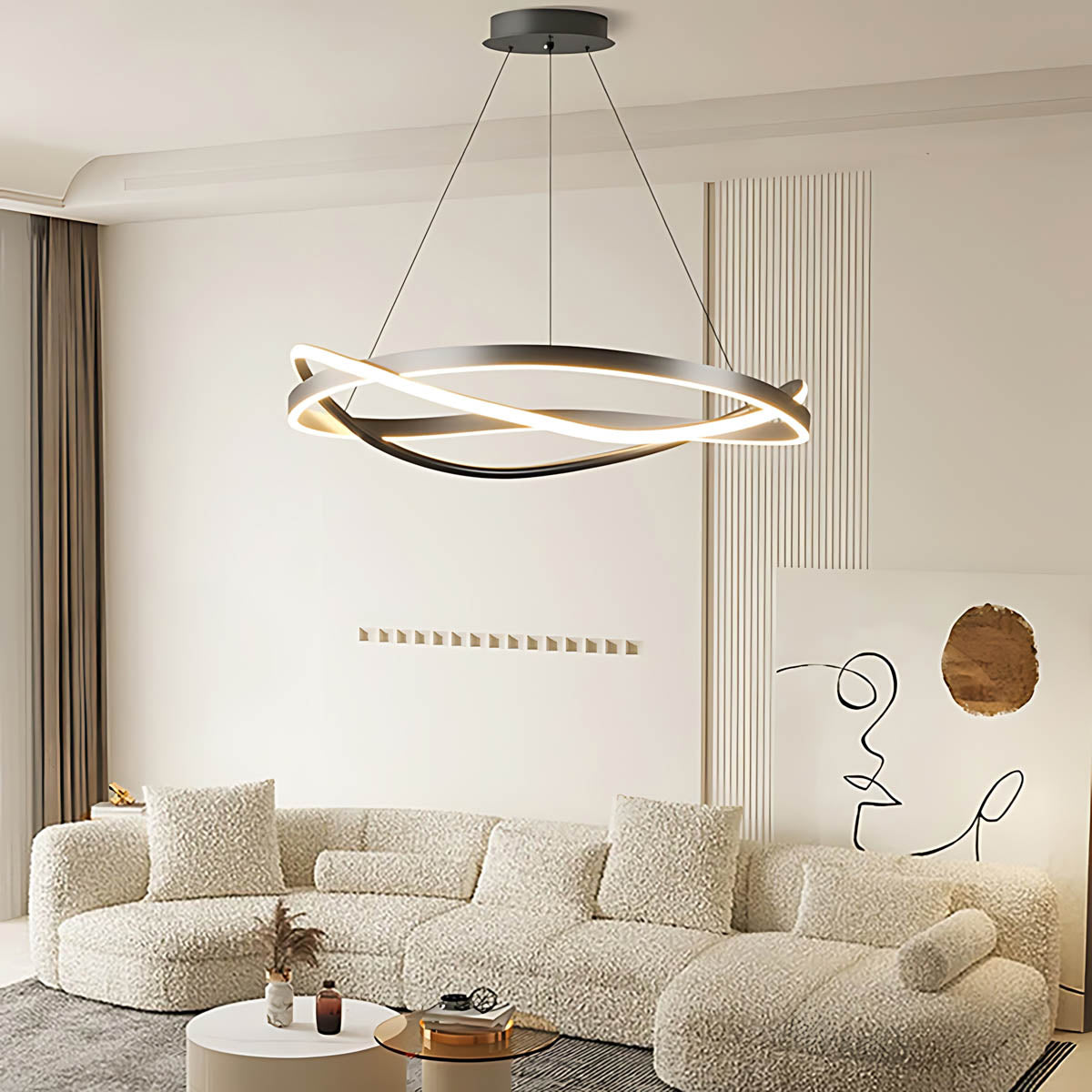 Asterwood Span Aluminum Chandelier — gallery image 4