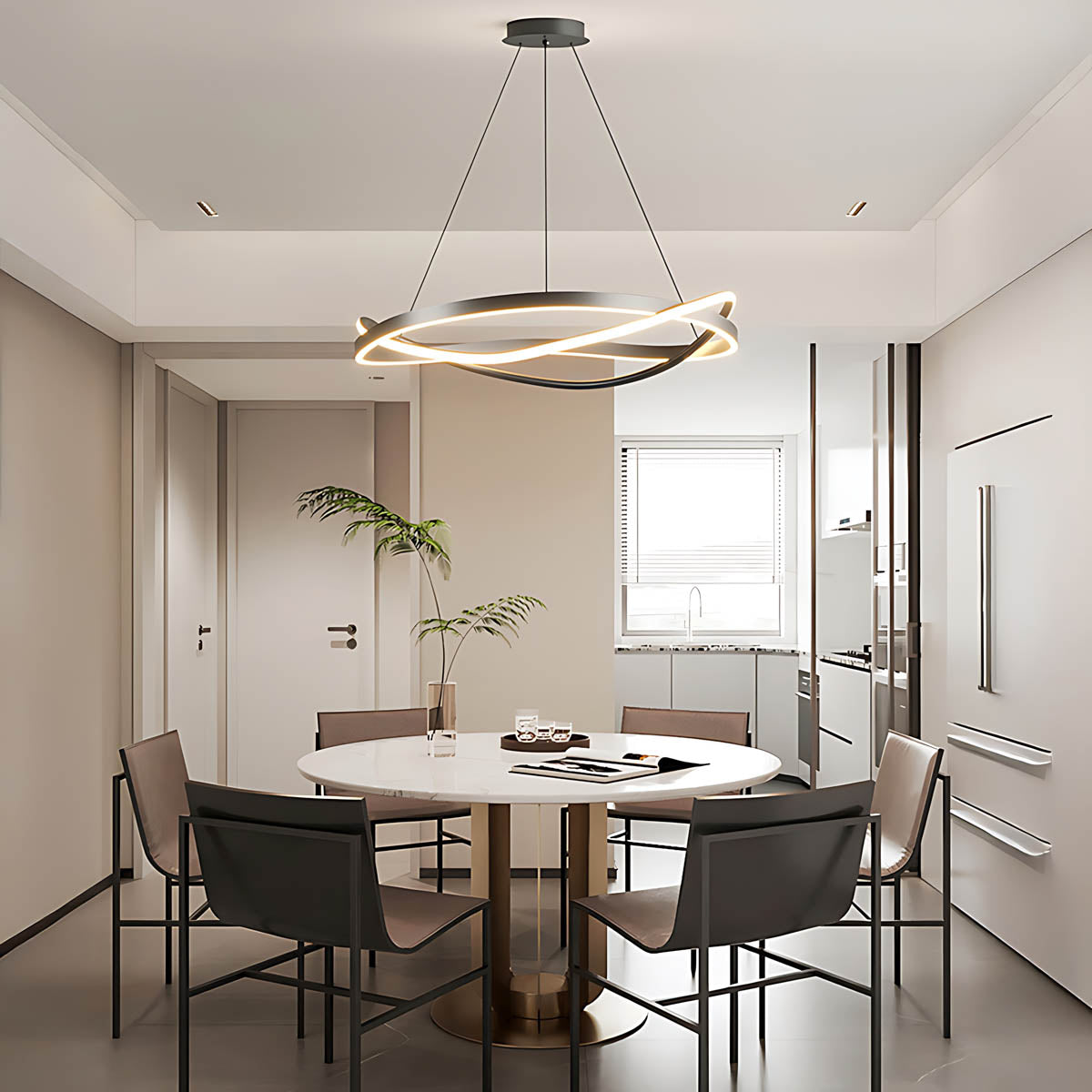 Asterwood Span Aluminum Chandelier — gallery image 9