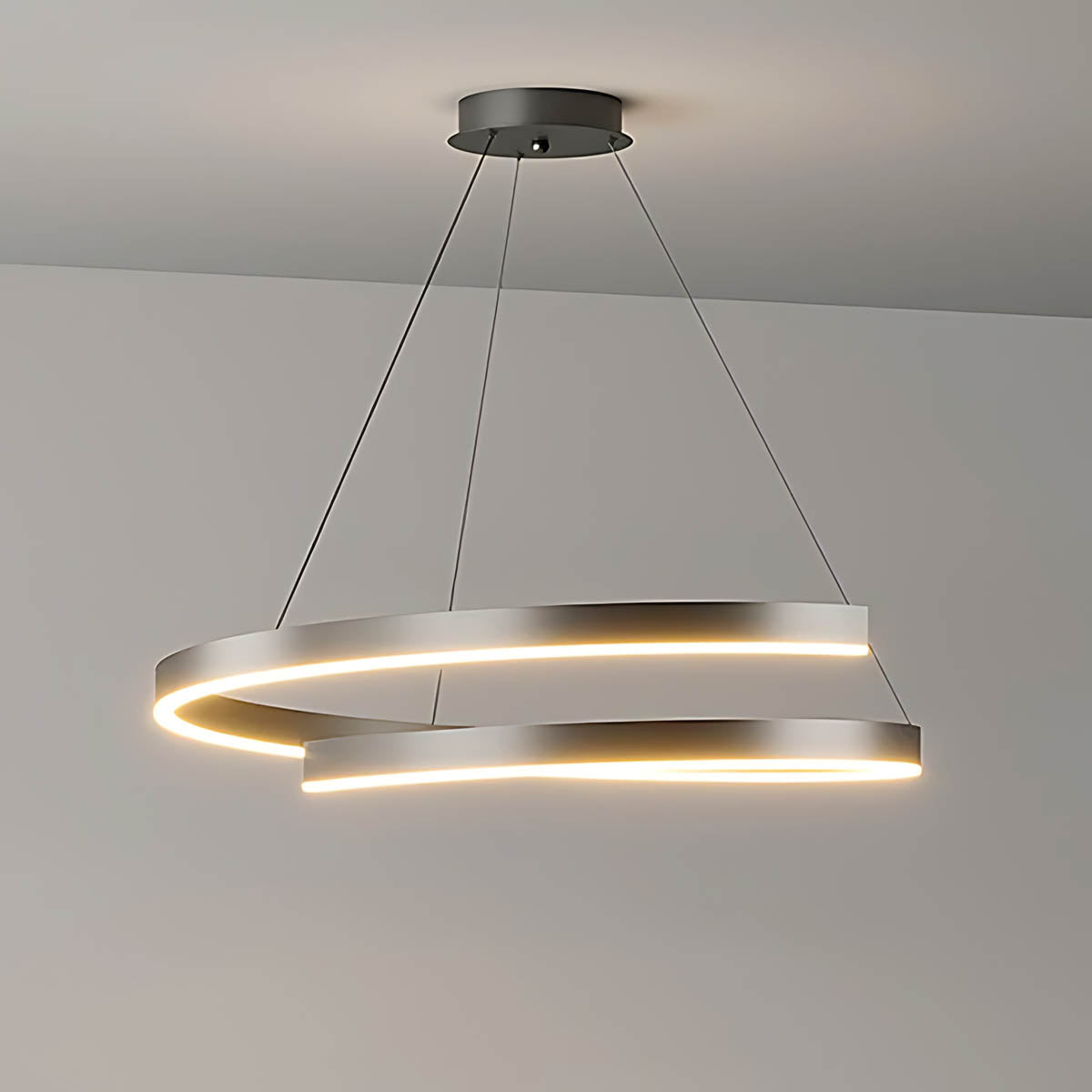 Thornfield Span Aluminum Chandelier — gallery image 12