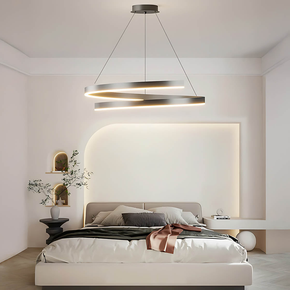 Thornfield Span Aluminum Chandelier — gallery image 10