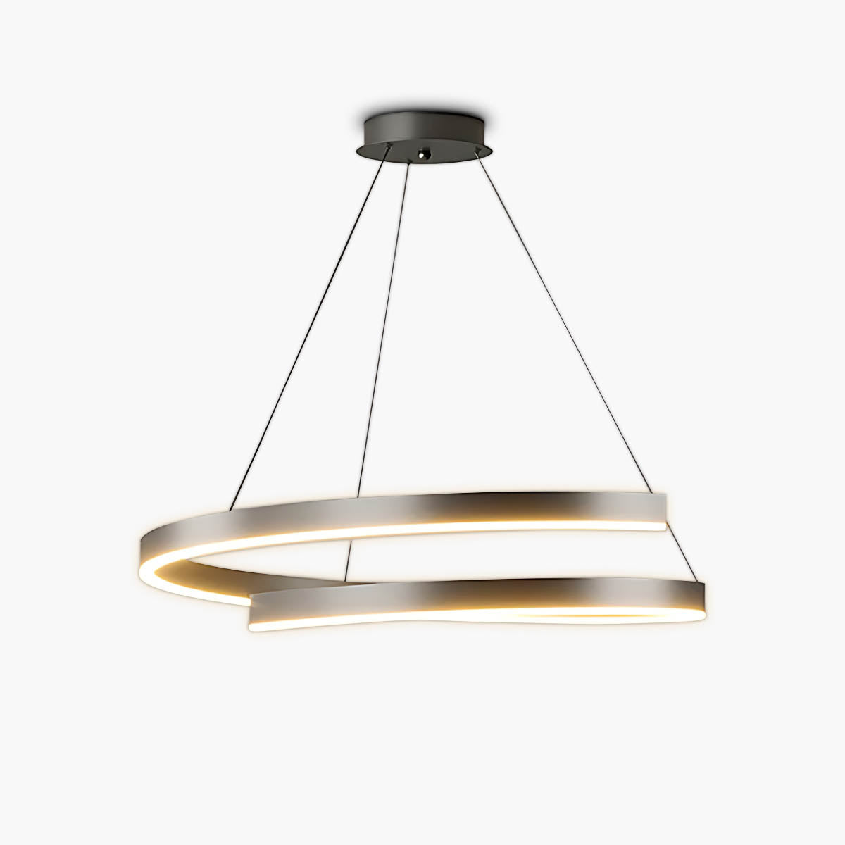 Thornfield Span Aluminum Chandelier — gallery image 1