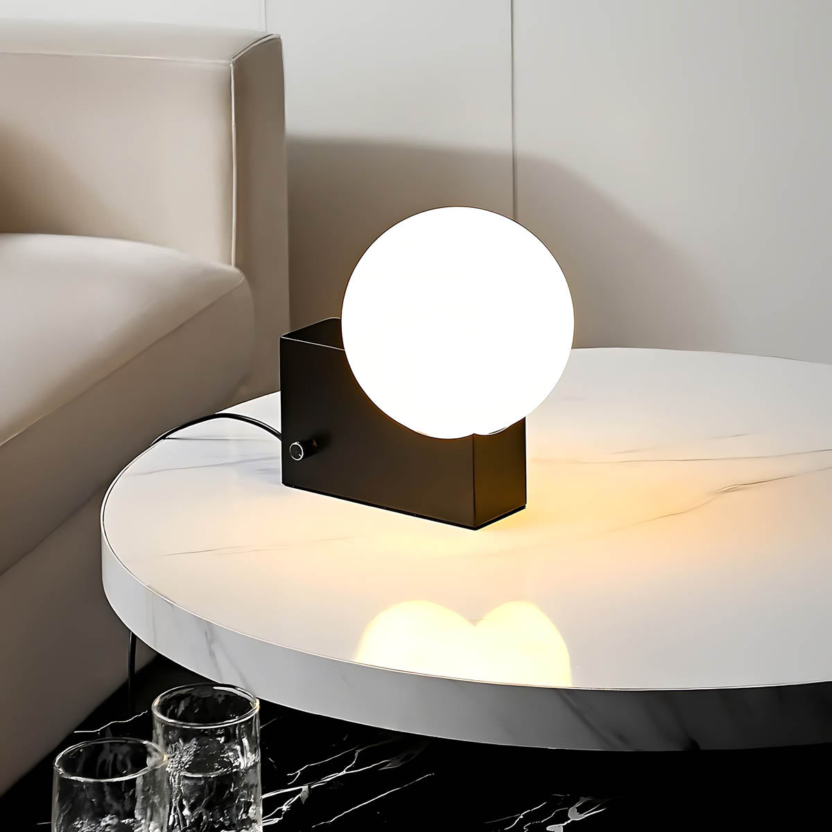 Elmwood Span Glass Table Lamp — gallery image 3