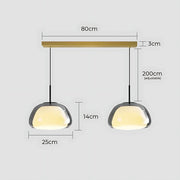 Beechwood Span Glass Dome Chandelier — gallery image 16
