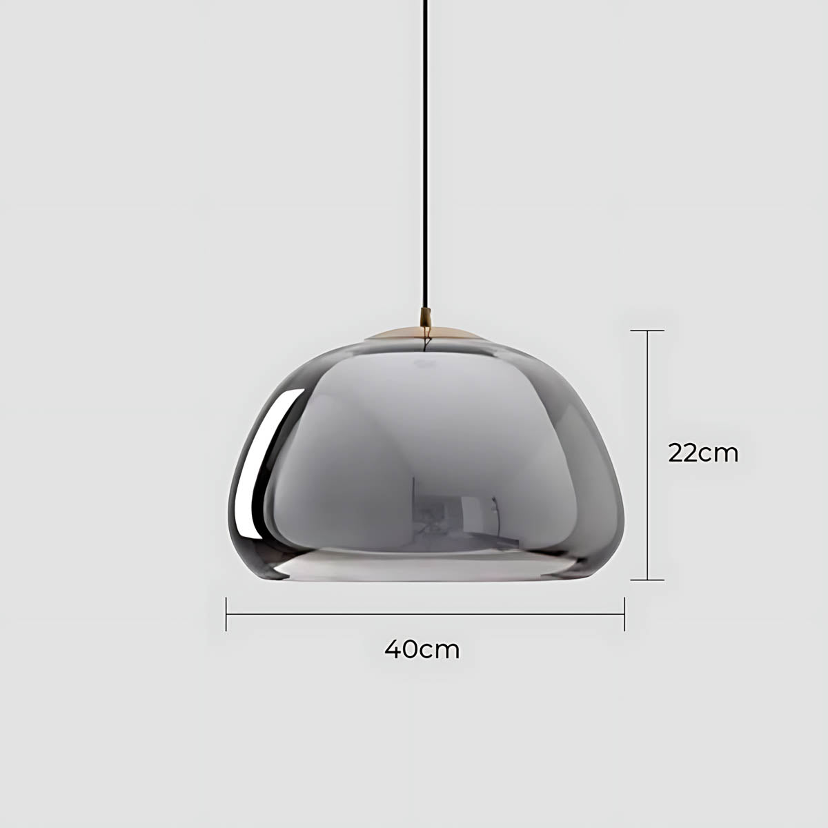 Beechwood Span Glass Dome Chandelier — gallery image 17