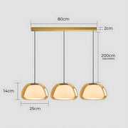 Beechwood Span Glass Dome Chandelier — gallery image 19