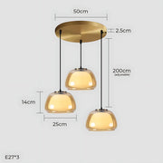 Beechwood Span Glass Dome Chandelier — gallery image 21