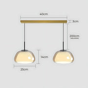 Beechwood Span Glass Dome Chandelier — gallery image 22