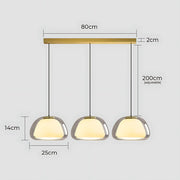 Beechwood Span Glass Dome Chandelier — gallery image 23