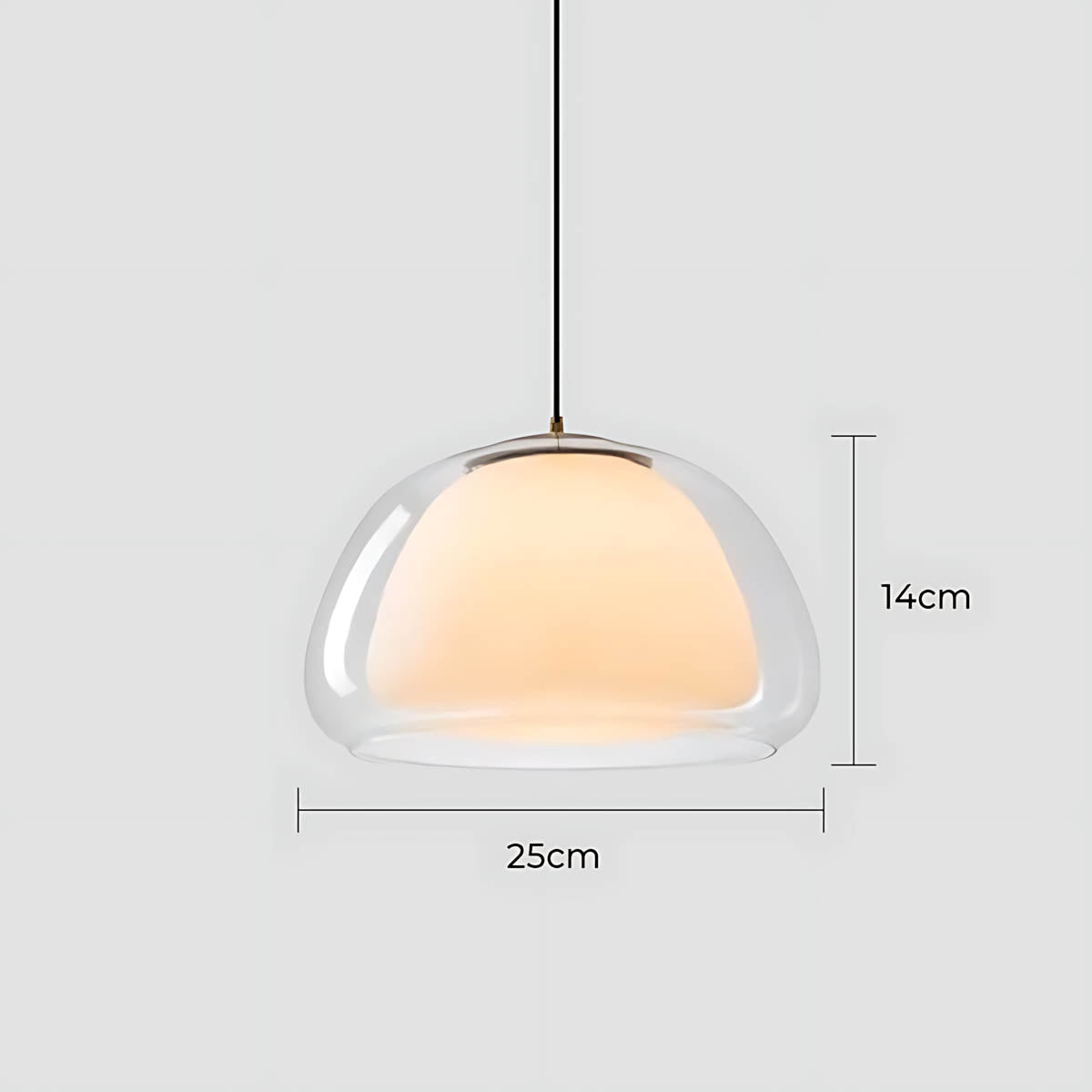 Beechwood Span Glass Dome Chandelier — gallery image 25