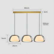 Beechwood Span Glass Dome Chandelier — gallery image 26