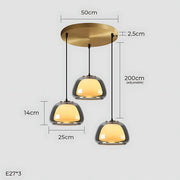 Beechwood Span Glass Dome Chandelier — gallery image 28