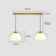 Beechwood Span Glass Dome Chandelier — gallery image 29