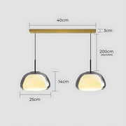Beechwood Span Glass Dome Chandelier — gallery image 32