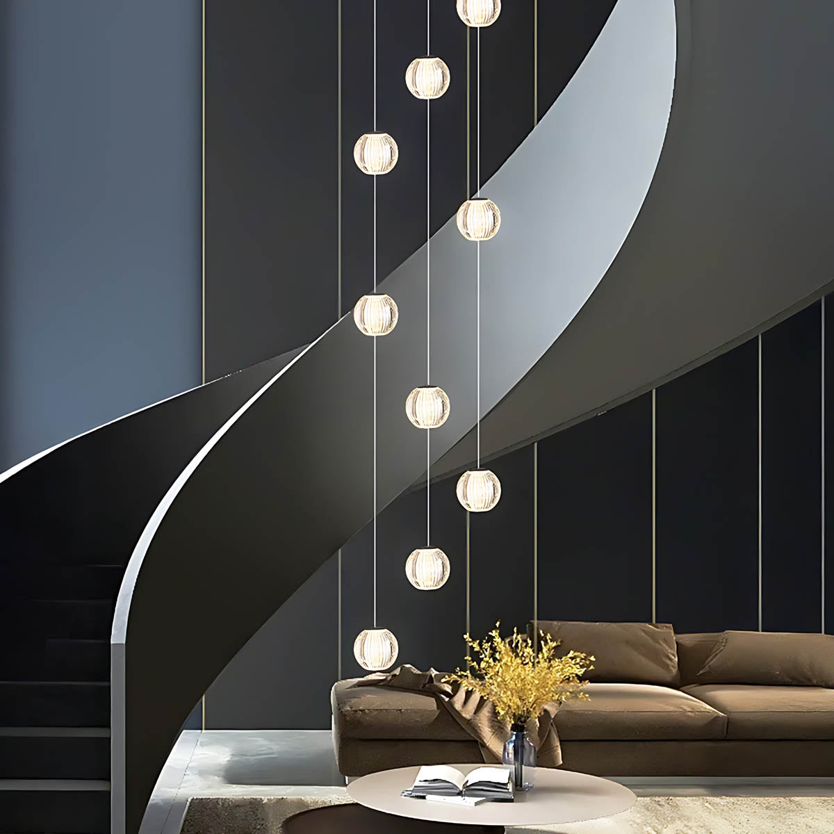 Bayberry Span Aluminum Chandelier — gallery image 4