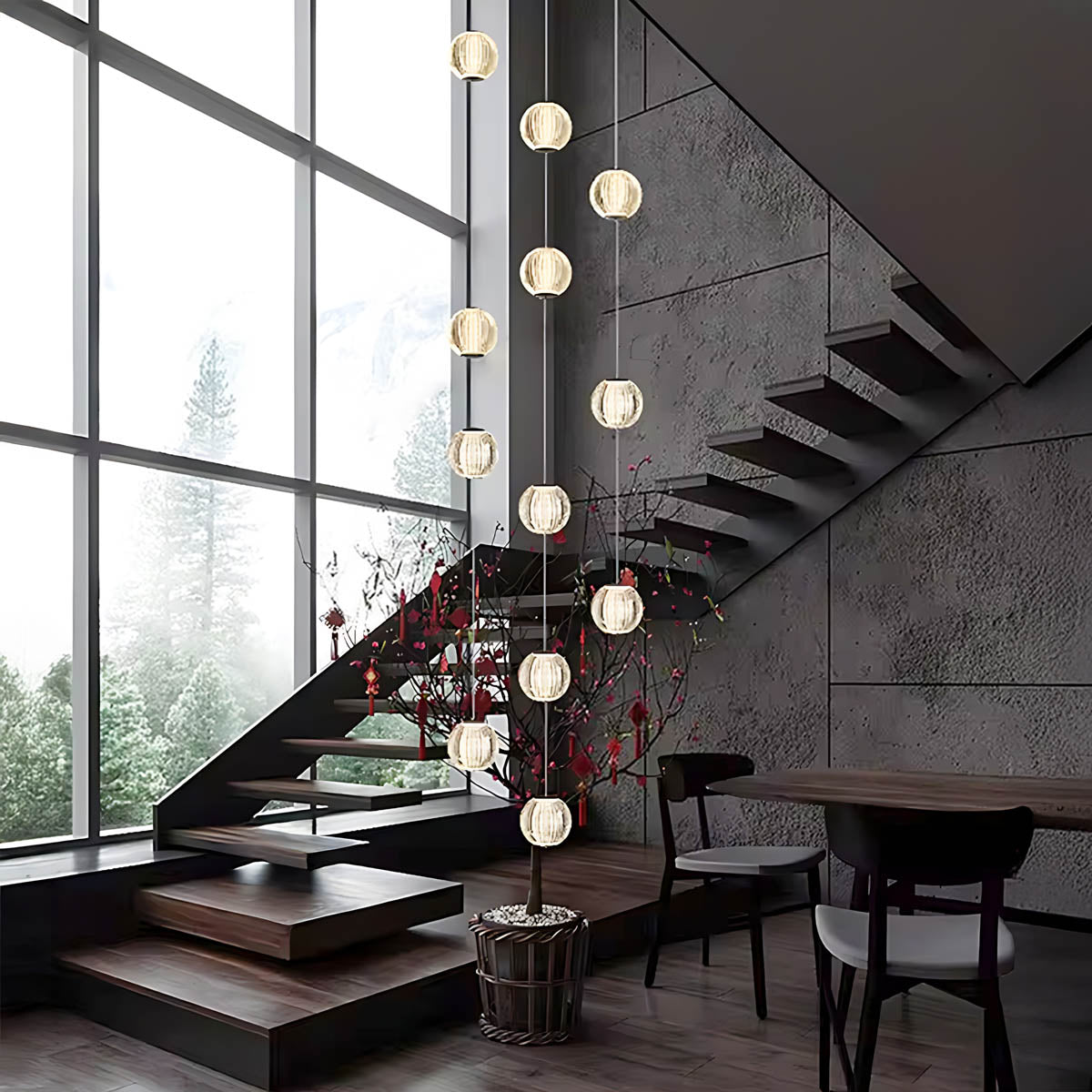 Bayberry Span Aluminum Chandelier — gallery image 5