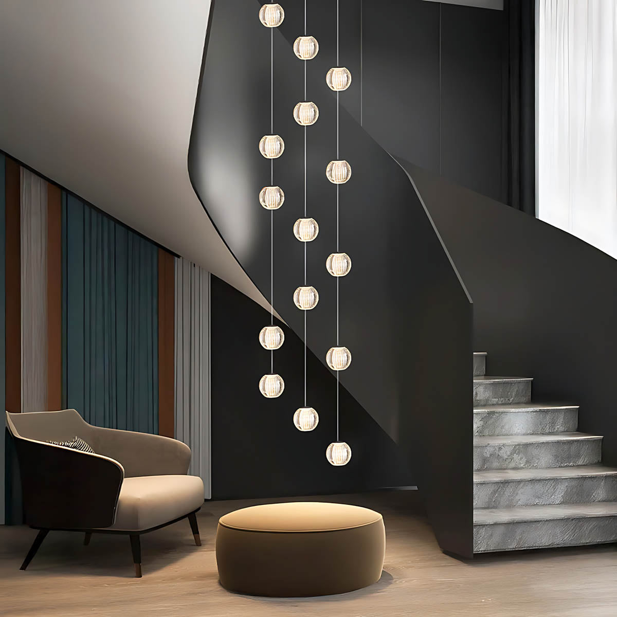 Bayberry Span Aluminum Chandelier — gallery image 7