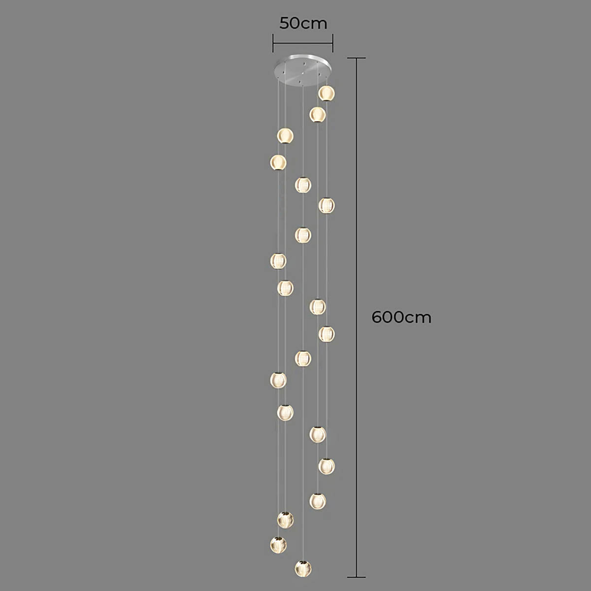 Bayberry Span Aluminum Chandelier — gallery image 16