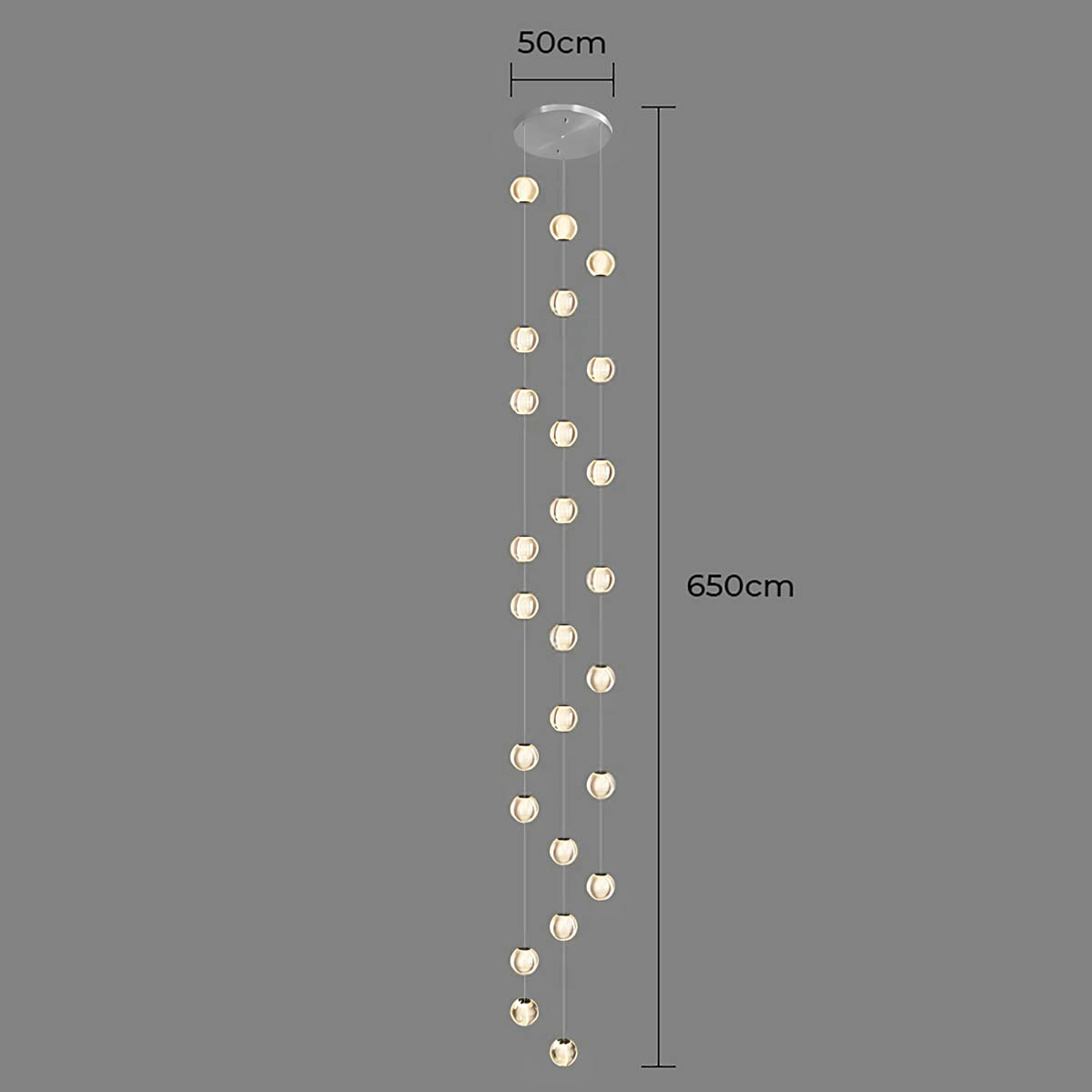 Bayberry Span Aluminum Chandelier — gallery image 17
