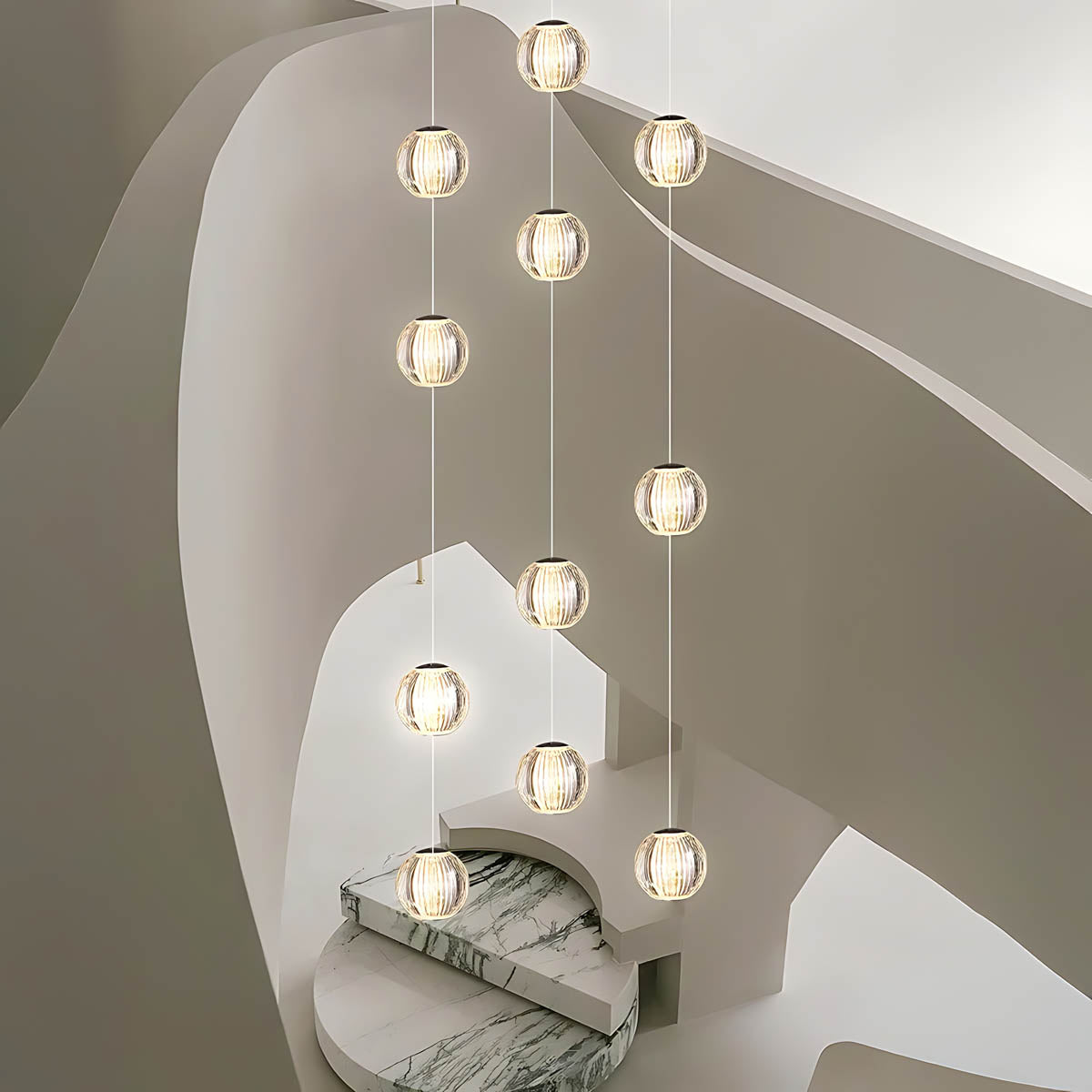 Bayberry Span Aluminum Chandelier — gallery image 8